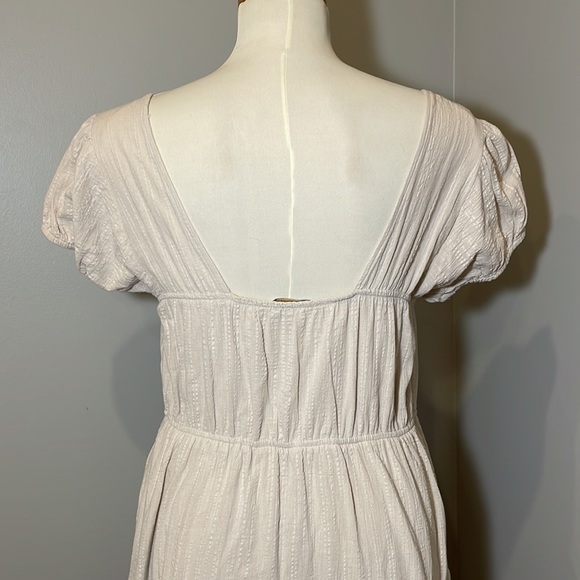 JANUARY & MAY Cotton Tiered Skirt Maxi Dress CREAM-BUFF / LARGE - Picture 7 of 13
